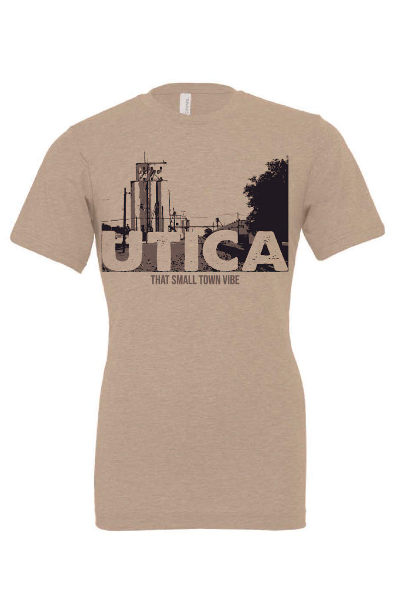 Utica Small Town Vibes - Short Sleeve T-Shirt (3001CVC)