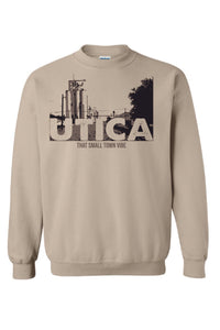 Utica Small Town Vibes - Gildan Crewneck Sweatshirt (18000)
