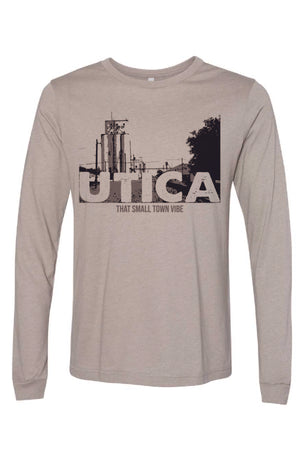 Utica Small Town Vibes - Long Sleeve T-Shirt (3501CVC)