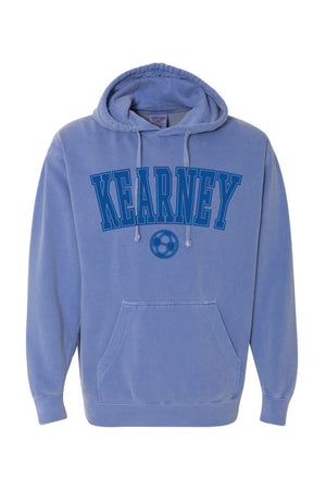 Kearney Soccer - Arched - Comfort Color Heavy Hoodie (1567)