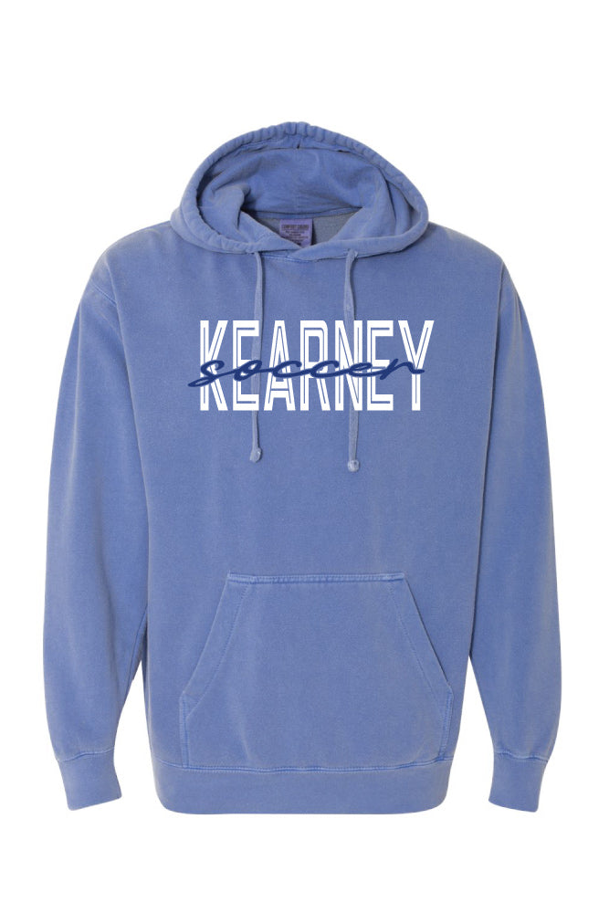 Kearney Soccer - Script - Comfort Color Heavy Hoodie (1567)