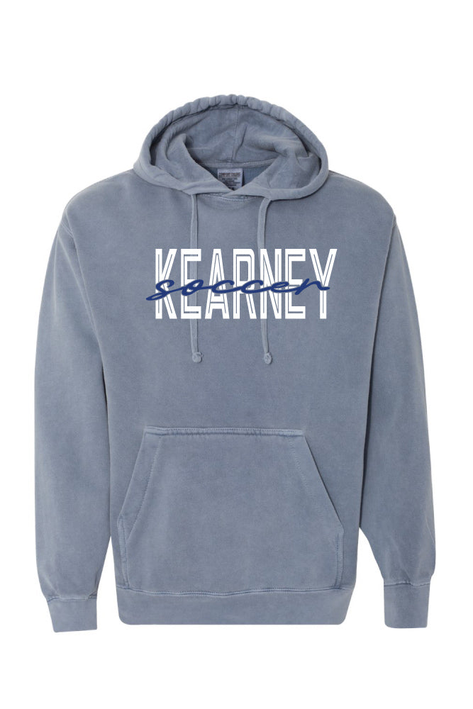 Kearney Soccer - Script - Comfort Color Heavy Hoodie (1567)