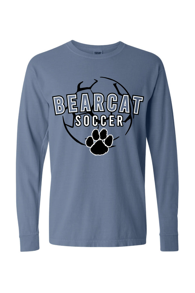 Kearney Soccer - Sketched - Comfort Color Heavy Long Sleeve Tee (6014)