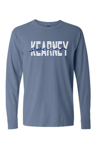 Kearney Soccer - Script - Comfort Color Heavy Long Sleeve Tee (6014)