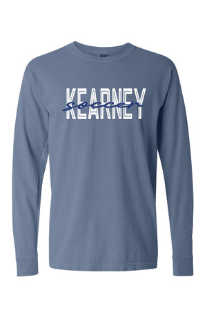 Kearney Soccer - Script - Comfort Color Heavy Long Sleeve Tee (6014)