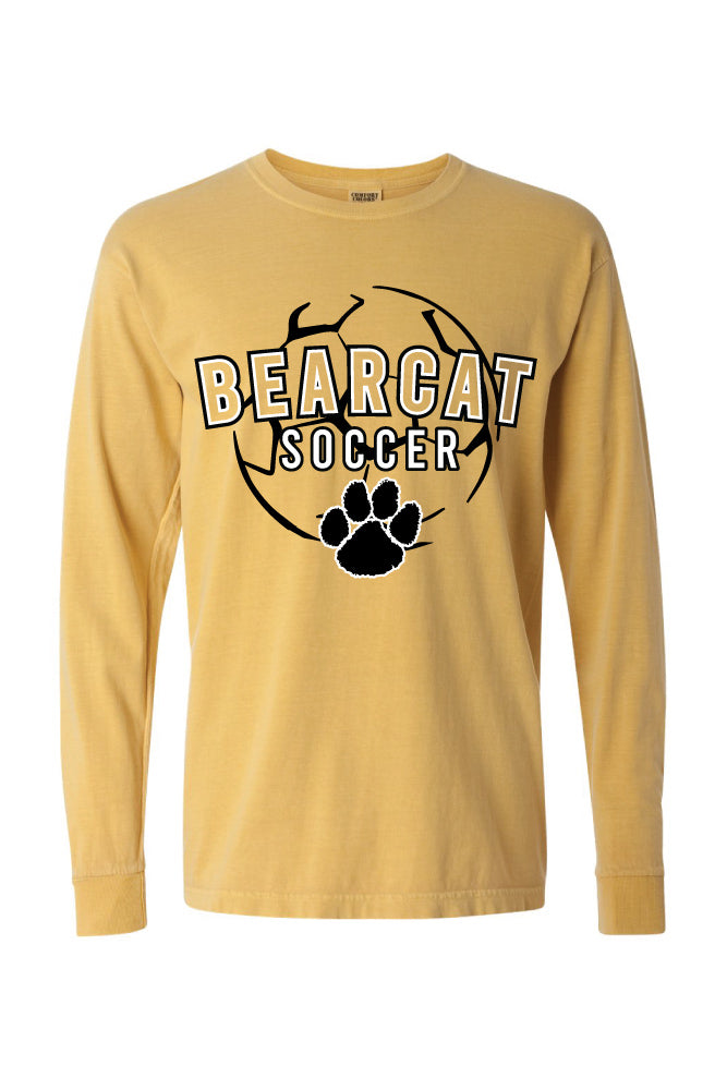 Kearney Soccer - Sketched - Comfort Color Heavy Long Sleeve Tee (6014)