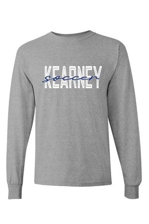 Kearney Soccer - Script - Long Sleeve T-Shirt (5400)