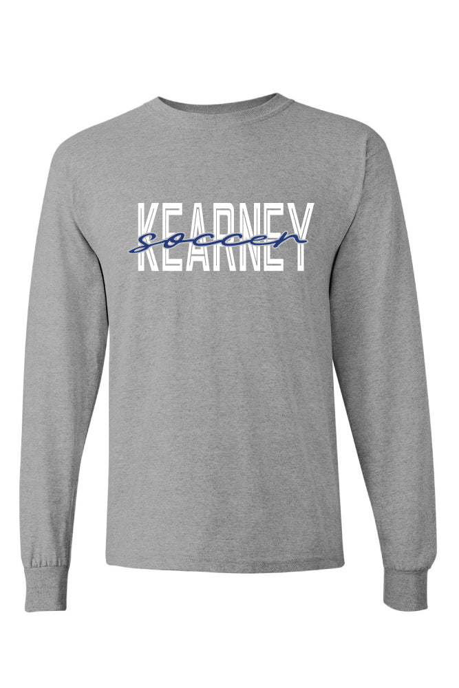 Kearney Soccer - Script - Long Sleeve T-Shirt (5400)