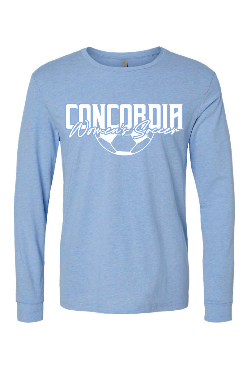 Concordia Soccer Stacked - Long Sleeve T-Shirt (6211)