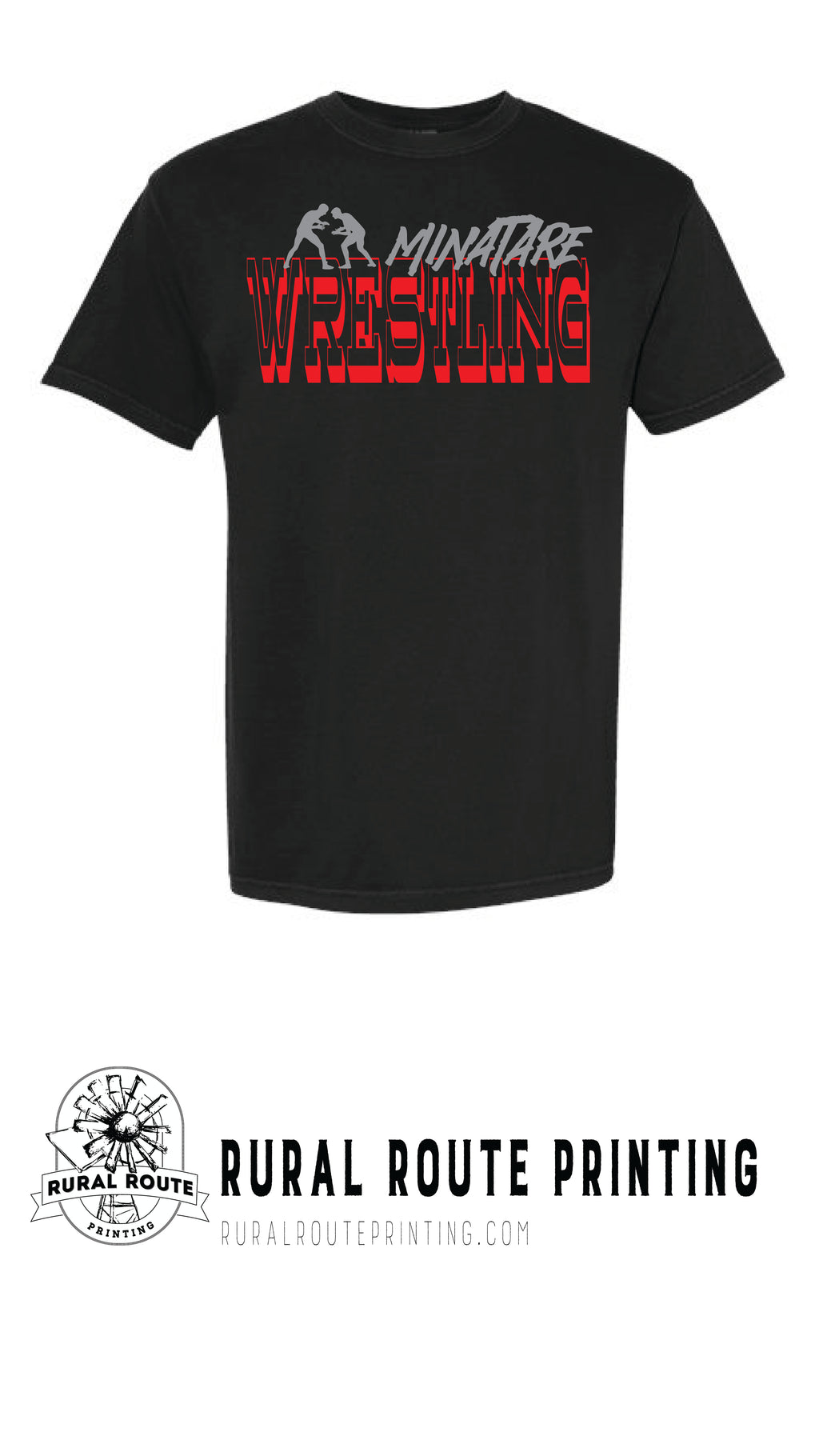 Minatare Wrestling - Old West - Short Sleeve (8000)