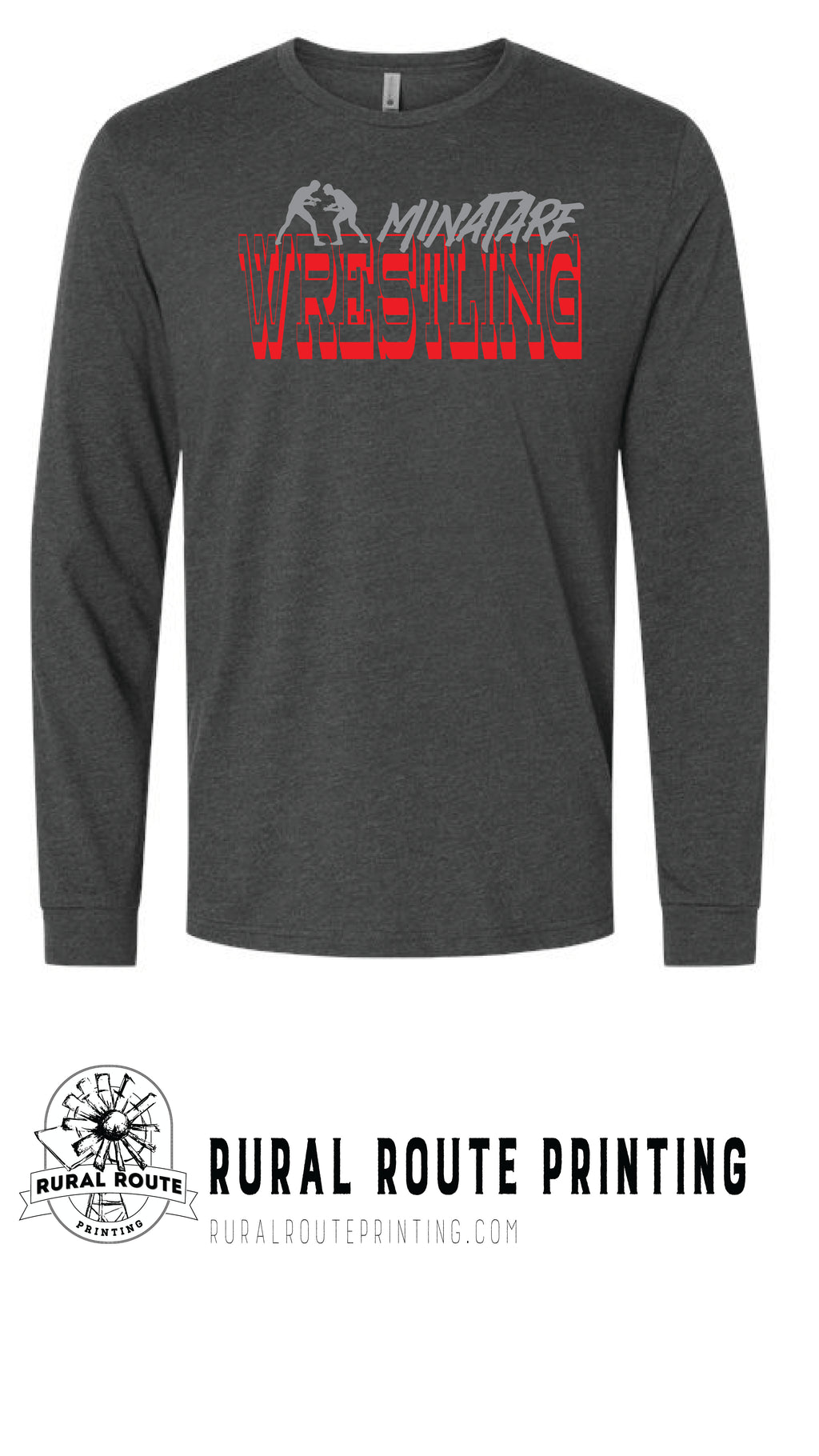 Minatare Wrestling - Old West - Long Sleeve Tee (8400)