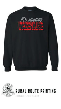 Minatare Wrestling - Old West - Crew Neck Sweatshirt (18000)