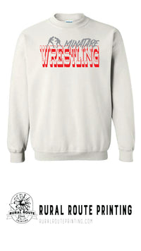 Minatare Wrestling - Old West - Crew Neck Sweatshirt (18000)