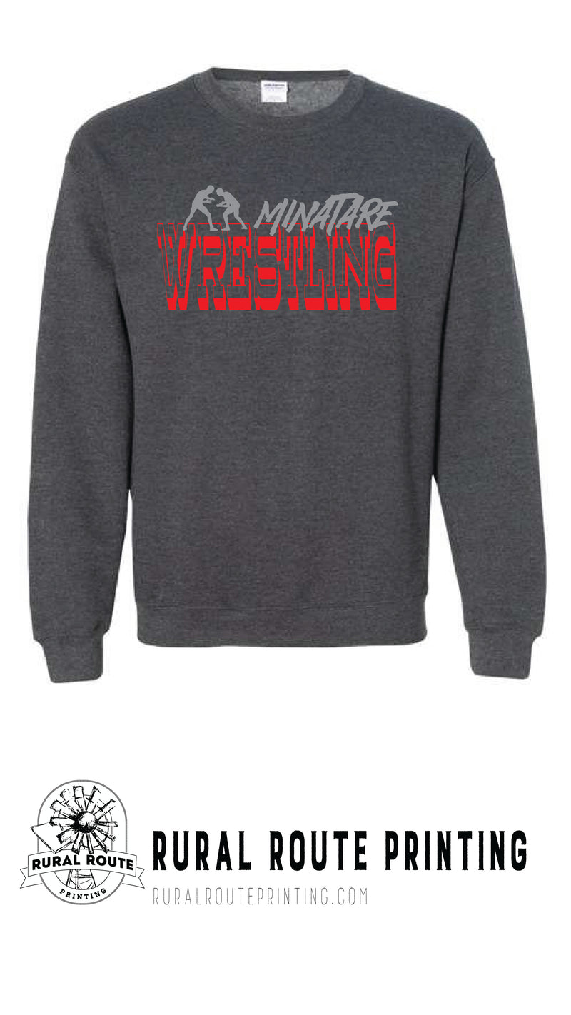 Minatare Wrestling - Old West - Crew Neck Sweatshirt (18000)