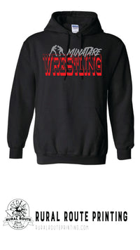 Minatare Wrestling - Old West - Hooded Sweatshirt (18500)