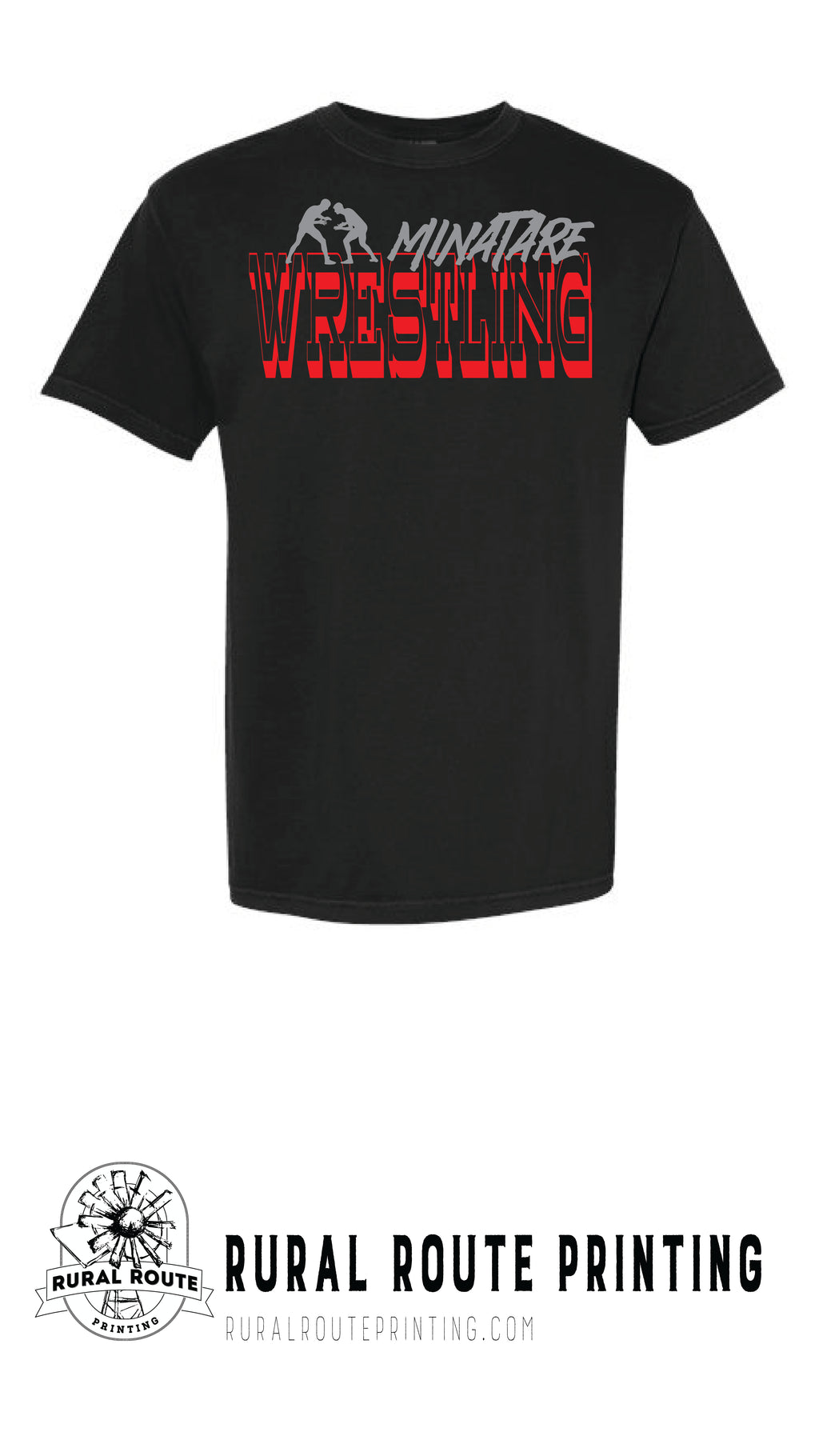 Minatare Wrestling - Old West - Comfort Color Short Sleeve