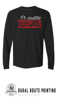 Minatare Wrestling - Old West - Comfort Color Long Sleeve