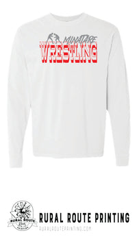 Minatare Wrestling - Old West - Comfort Color Long Sleeve