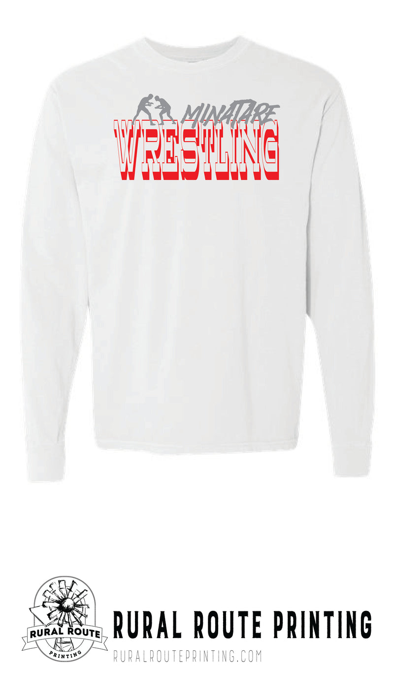 Minatare Wrestling - Old West - Comfort Color Long Sleeve