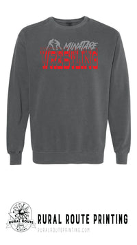 Minatare Wrestling - Old West - Comfort Color Crew Sweatshirt