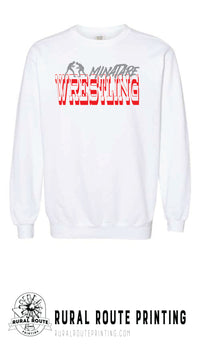 Minatare Wrestling - Old West - Comfort Color Crew Sweatshirt