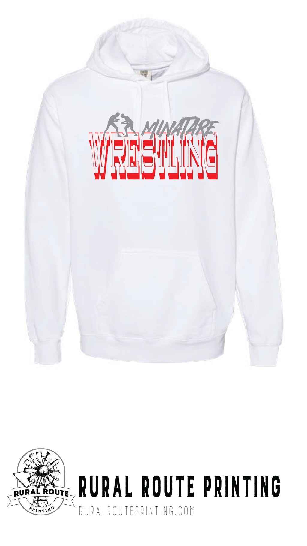 Minatare Wrestling - Old West - Comfort Color Hooded Sweatshirt