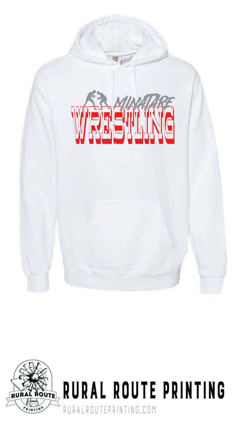 Minatare Wrestling - Old West - Comfort Color Hooded Sweatshirt