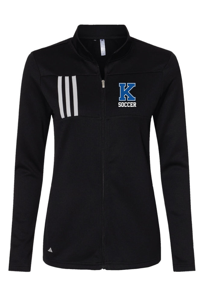 Kearney Soccer - Women's Adidas - 3-Stripes Double Knit Zip - A483