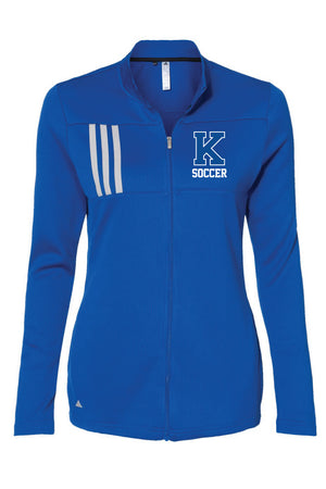 Kearney Soccer - Women's Adidas - 3-Stripes Double Knit Zip - A483