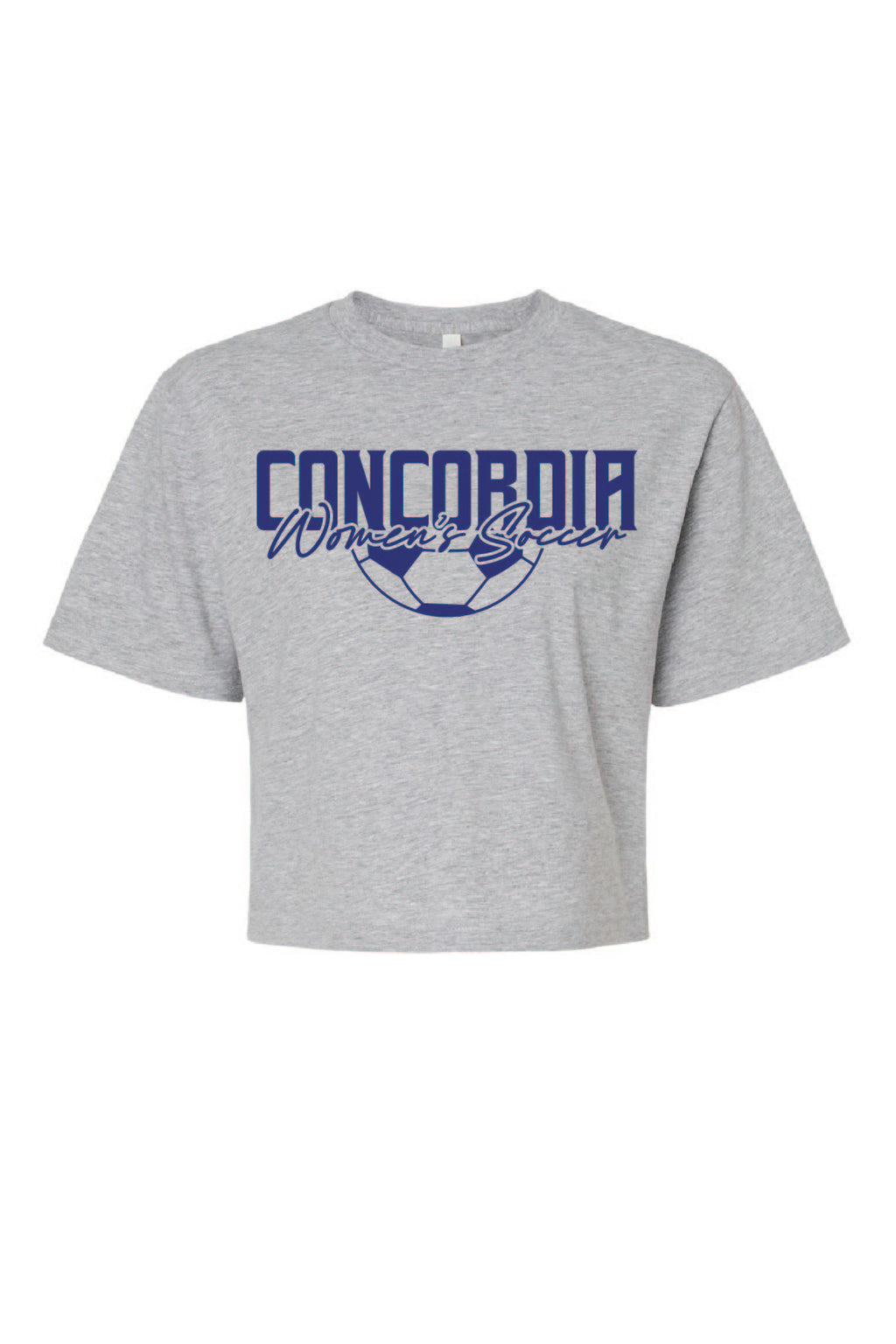Concordia Soccer Script - Crop T-shirt (102)
