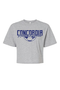 Concordia Soccer Script - Crop T-shirt (102)