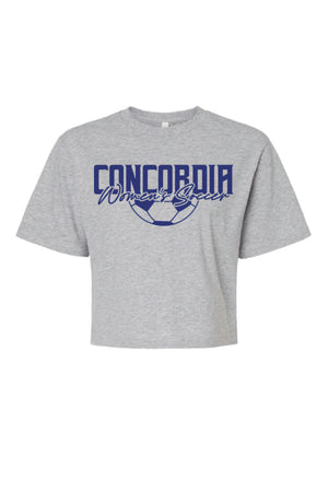 Concordia Soccer Script - Crop T-shirt (102)