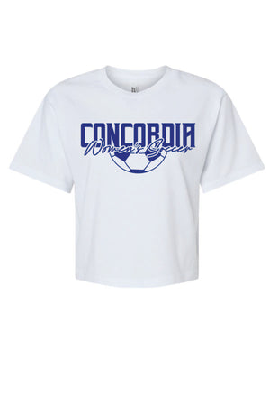 Concordia Soccer Script - Crop T-shirt (102)