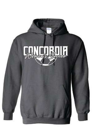 Concordia Soccer Script - Hooded Sweatshirt (18500)