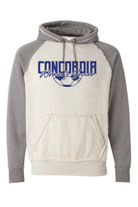 Concordia Soccer Script - Color Block Hoodie (8885)