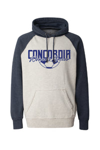 Concordia Soccer Script - Color Block Hoodie (8885)