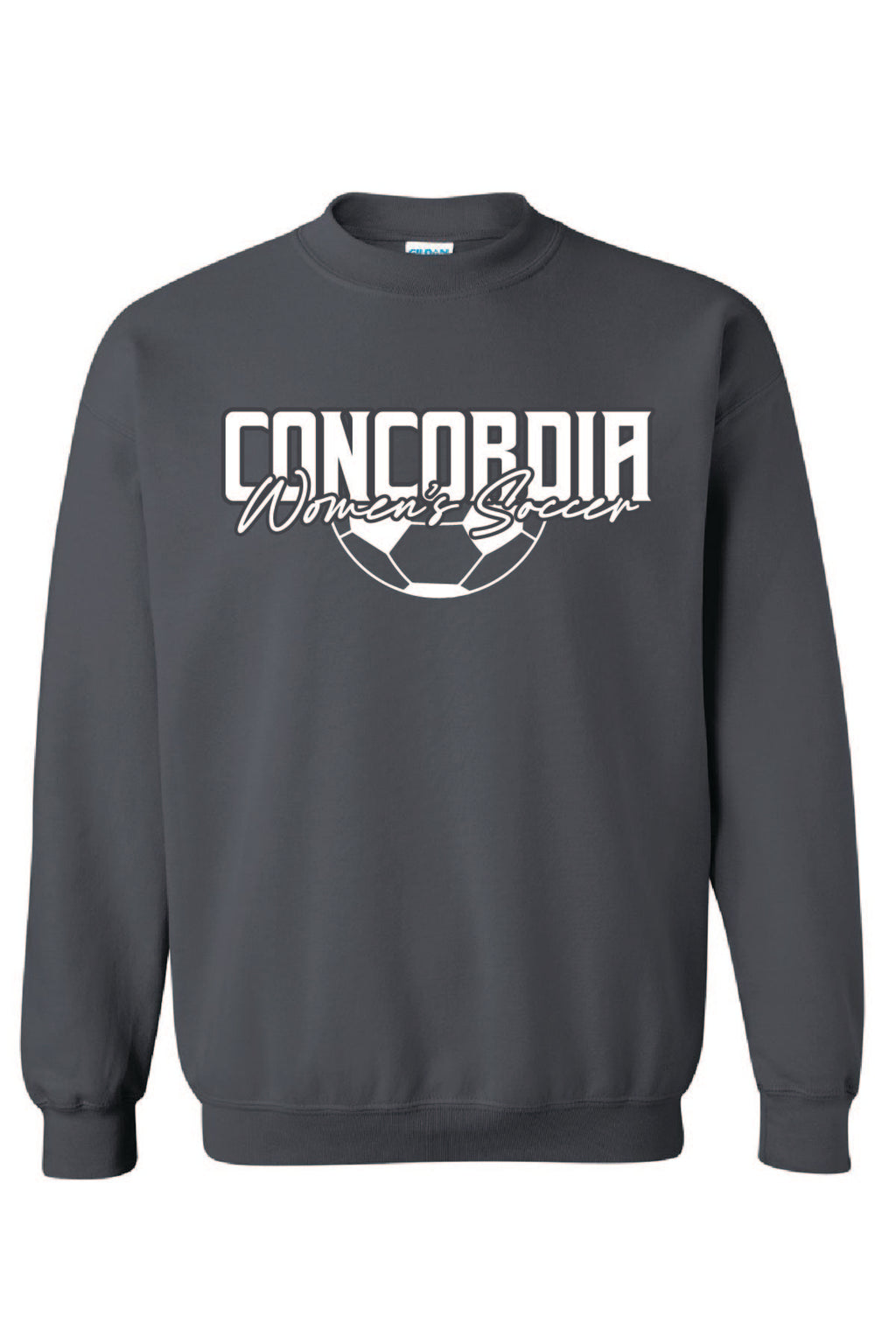 Concordia Soccer Script - Crewneck Sweatshirt (18000)