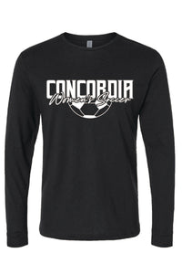 Concordia Soccer Stacked - Long Sleeve T-Shirt (6211)