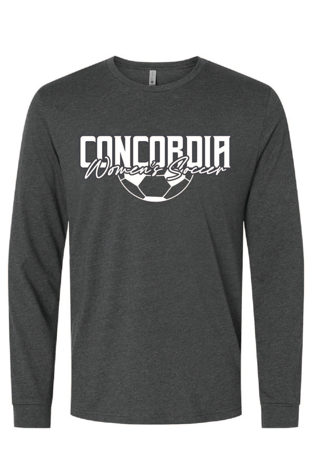 Concordia Soccer Stacked - Long Sleeve T-Shirt (6211)