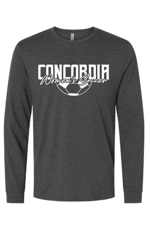 Concordia Soccer Stacked - Long Sleeve T-Shirt (6211)