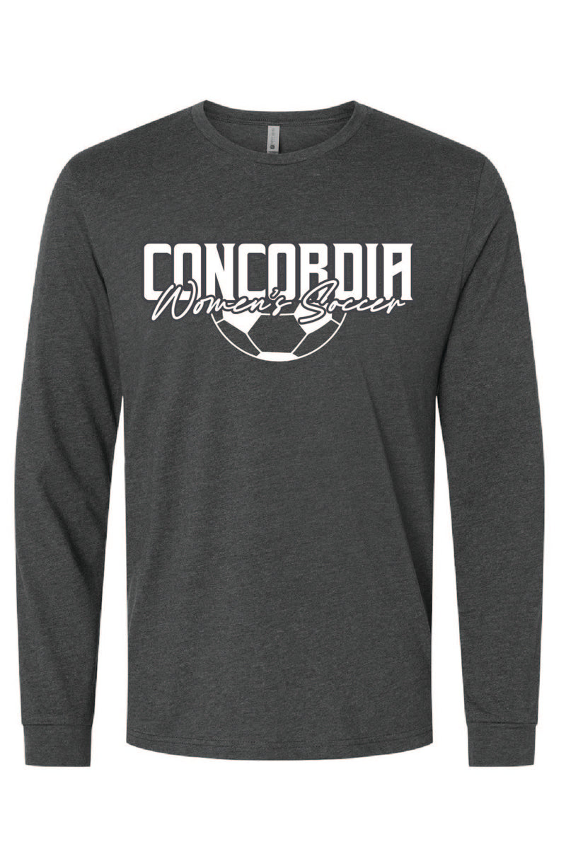 Concordia Soccer Stacked - Long Sleeve T-Shirt (6211)