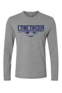 Concordia Soccer Stacked - Long Sleeve T-Shirt (6211)