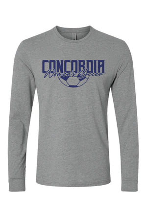 Concordia Soccer Stacked - Long Sleeve T-Shirt (6211)