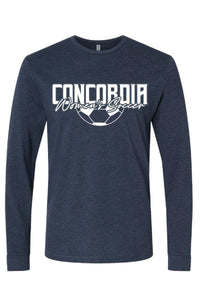 Concordia Soccer Stacked - Long Sleeve T-Shirt (6211)