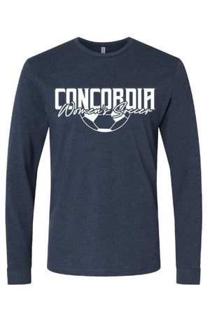 Concordia Soccer Stacked - Long Sleeve T-Shirt (6211)