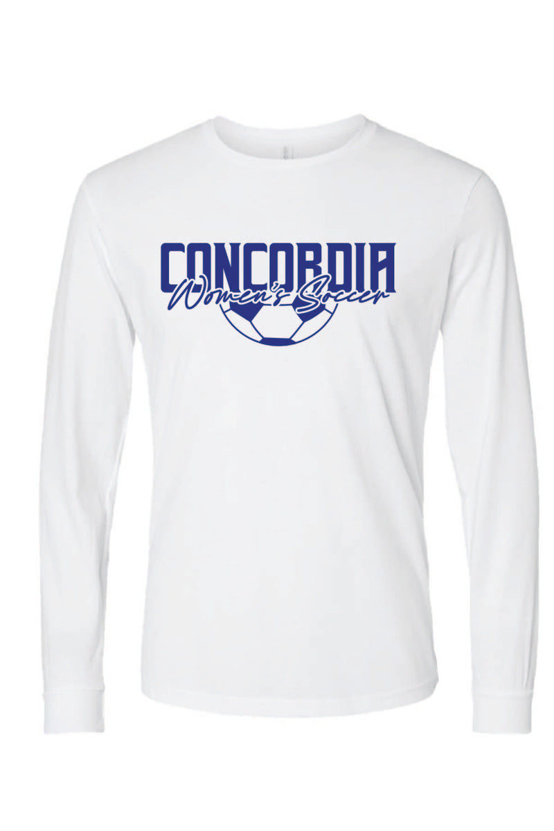 Concordia Soccer Stacked - Long Sleeve T-Shirt (6211)