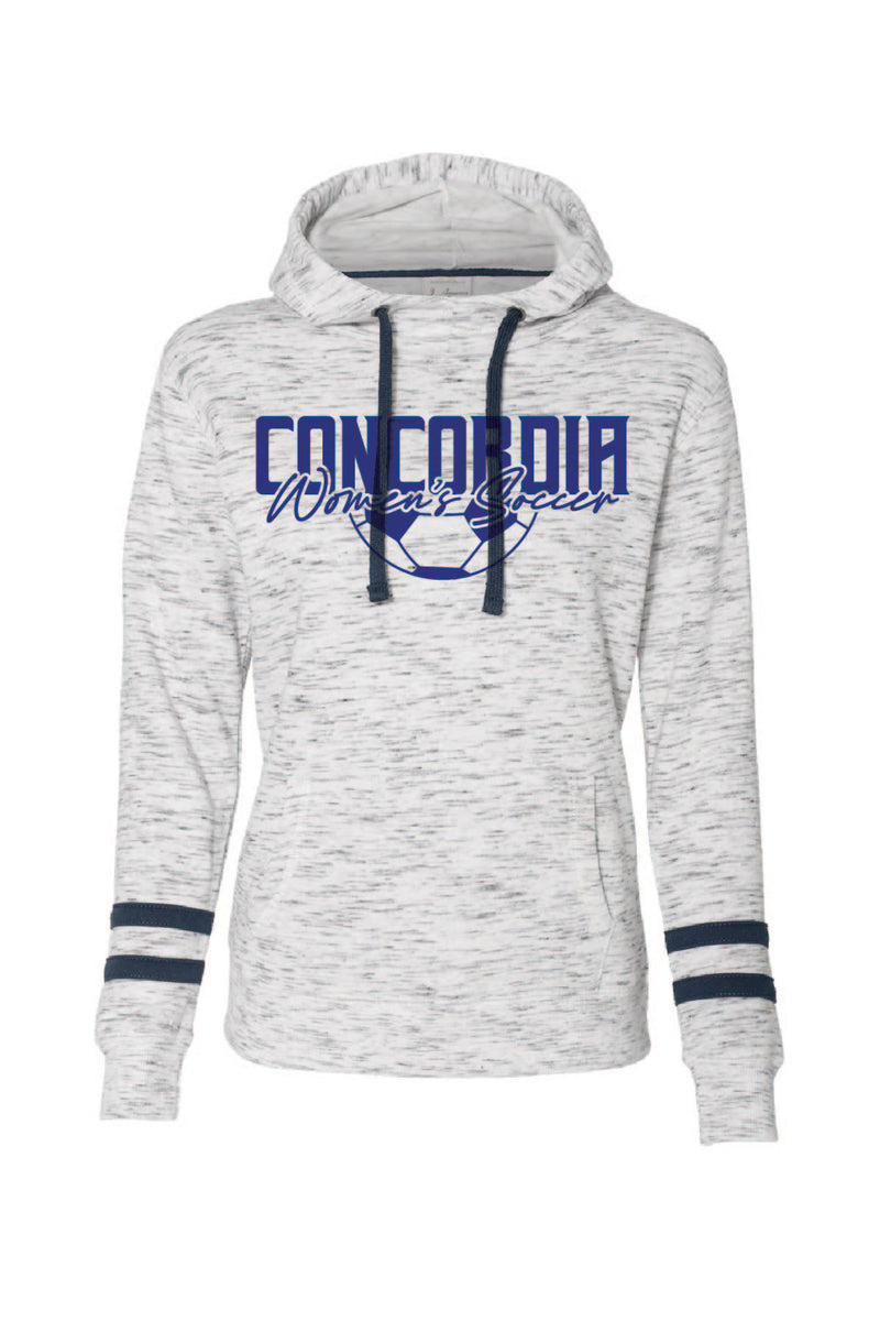 Concordia Soccer - J. America Women's Striped Hoodie (8674)