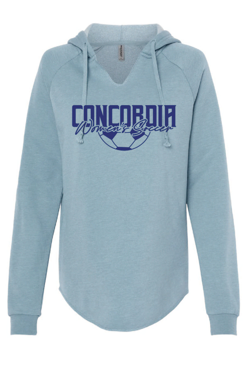 Concordia Soccer Script - Independent Women's Relaxed Hoodie (PRM2500)