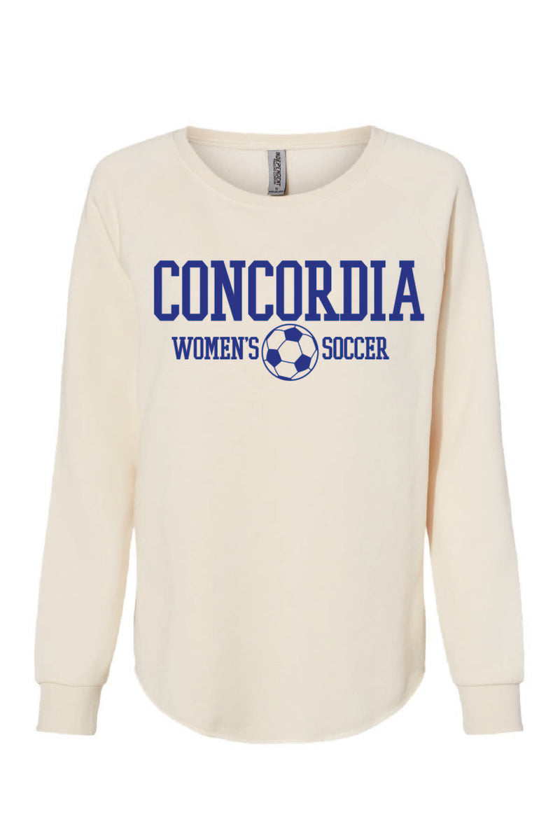 Concordia Soccer Stacked - Independent Women's Relaxed Crew (PRM2500)