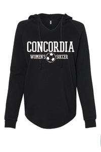 Concordia Soccer Stacked - Independent Women's Relaxed Hoodie (PRM2500)
